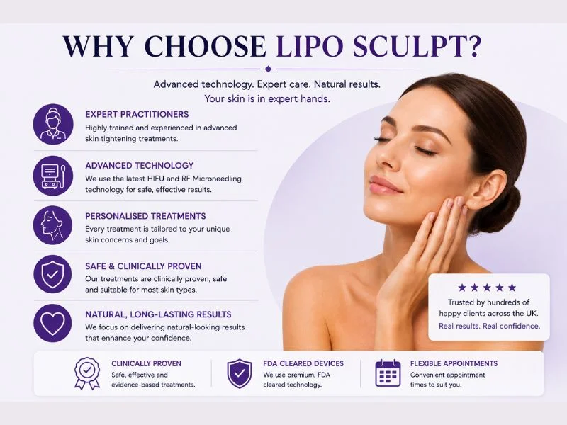 why choose lipo sculpt for complete skin tightening treatment Busby
